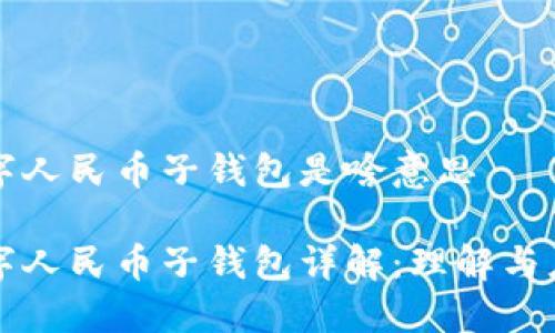 数字人民币子钱包是啥意思

数字人民币子钱包详解：理解与应用